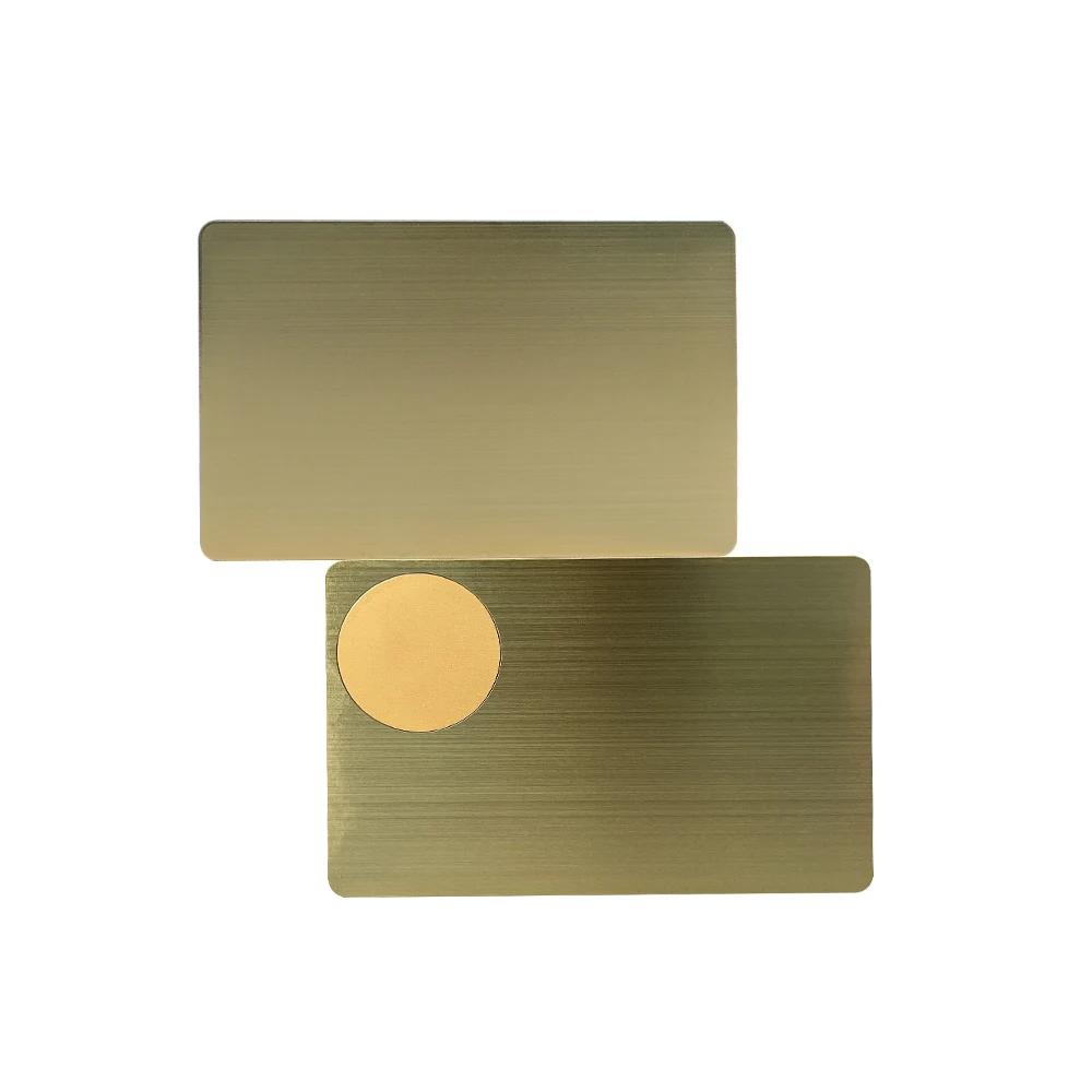 1 peça, cartão nfc de metal 215/216 chip, cartão digital social de negócios inteligentes, 13.56mhz - Image 1