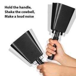 10 Polegada cowbell fabricantes de ruído instrumento musical percussão decorações ferro escola sinos mão com alça para jogos esportes - Image 5
