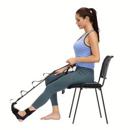 Equipamento de treinamento de reabilitação ligamento alongamento cinta tornozelo articulação correção pé gota curso hemiplegia yoga alongamento cinta - Image 1