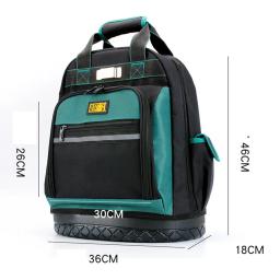 Bolsas de ferramentas para trabalhadores, mochila resistente de ferramentas com vários bolsos de grande capacidade para carpinteiro - Image 6