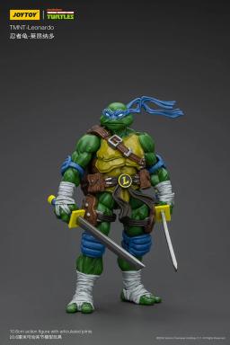 JOY TOY TMNT Michelangelo Donatello Raphael Leonardo Figuras de ação Boneca original Decoração Coleção de presente Kits de modelo de garagem - Image 5