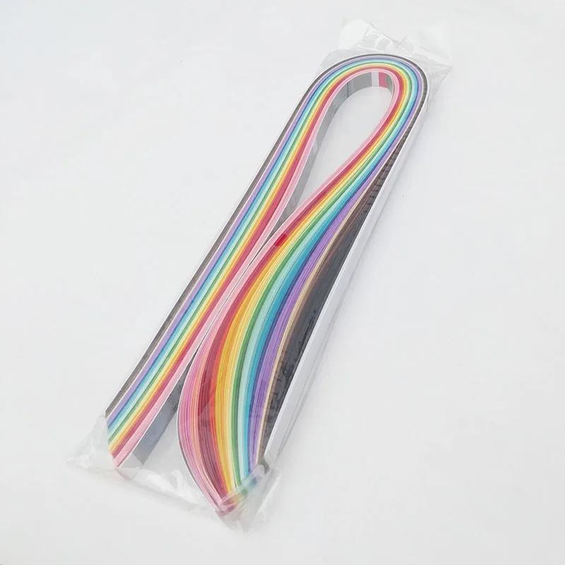 Filigrana Long Stiff Quilling Conjunto de Tiras de Papel, Mix Craft Belching, Arte DIY, 24 Cores, 3 PCs, 5mm, 2 Pacotes, 10mm, 1 Pacote, 24 Cores - Image 1