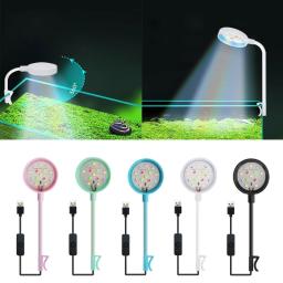 Luz ajustável para tanque de peixes Luzes de paisagismo para aquário Pequenos holofotes LED Lâmpadas coloridas Suprimentos para - Image 3