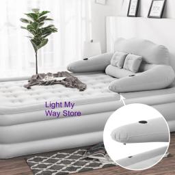 Único colchão inflável dobrável, Cama preguiçosa ao ar livre, Cama home - Image 4