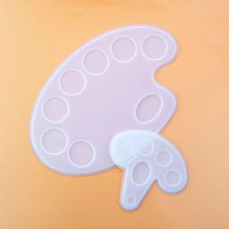 Molde de Silicone para Resina Epóxi Cor, Pintura DIY, Prancheta, Paleta, Jóias que Faz Ferramenta, Molde da bandeja, Cola Cristal, S, M, L - Image 5
