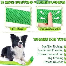 Interativo Squeak Food Molar Toy para Dog, Plush Sound Toys, Caracol Dobrável e Sniffing, Pet Toy Supplies, Foraging Training - Image 6