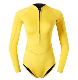 Fatos de mergulho de neoprene feminino, manter aquecido, mergulho, esportes aquáticos, pesca submarina, surf, roupa de mergulho, banho, 2mm, 2024 - Image 1