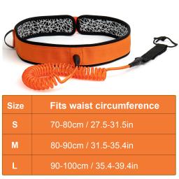 Trela Cintura Prancha 7mm Grossa 10ft Coiled Surf Board Leash SUP Stand Up Paddleboard Leash - Image 6