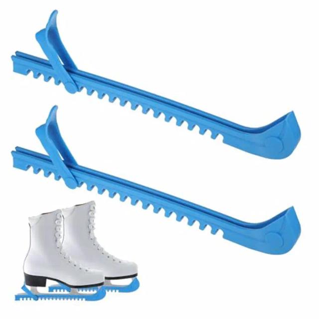 Patins Universais com Lâmina Ajustável e Protetores Portáteis para Skate e Hóquei - 2 Peças