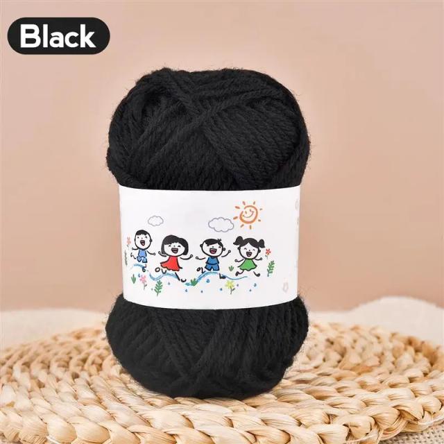 Fios de Leite Algodão para Artesanato DIY: Tricô, Bordado, Suéteres, Chapéus e Mais - 25g