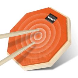 Tambor de borracha burro de madeira para a prática, instrumentos de percussão, pad para a prática, música Lover, Jazz Drums exercício, 8 em - Image 1