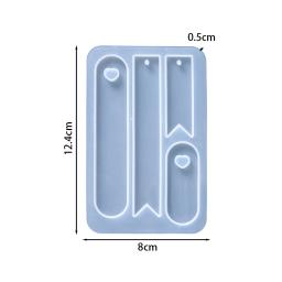 Molde de silicone oval, marcador de coração, resina epóxi, moldes de fundição para diy, resina epóxi, artesanato, ferramentas de fabricação, decoração de livros - Image 2