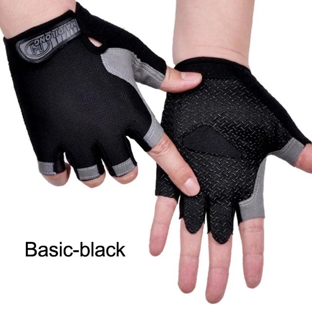 Luvas de meio dedo respirável, anti derrapante, para ciclismo, fitness, musculação, crossfit, exercício, esportes - Image 1