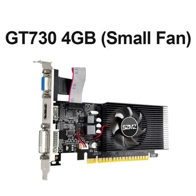 Placa Gráfica SZMZ GeForce GT 730 4GB com Conexões HDMI, VGA e DVI - Sem Impostos ao Comprar no Brasil