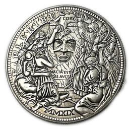 Moeda do desafio do mecanismo móvel, arte surpreendente, mudando a cara, Hobo Nickel, Morgan Dollar, presente criativo - Image 4