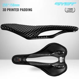 RYET-3D Printed Carbon Bike Saddle, MTB Racing Saddles, acolchoamento ergonômico, ciclismo de estrada, assento de bicicleta, peças de almofada, 150mm - Image 1