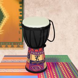 Africano profissional Djembe tambor, tambor artesanal tradicional, instrumento musical esculpido, 4 em - Image 5