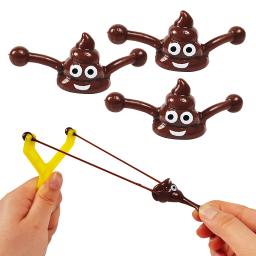 Brinquedos de cocô de tiro falso para crianças, colorido divertido saco de aniversário, enchimento de piñata, presentes para meninos e meninas, conjunto de 12 - Image 2