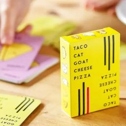 Taco gato cabra beber jogos de cartas para adultos outrageosamente diversão queijo pizza adulto festa jogo de cartas versão em inglês para casais - Image 1