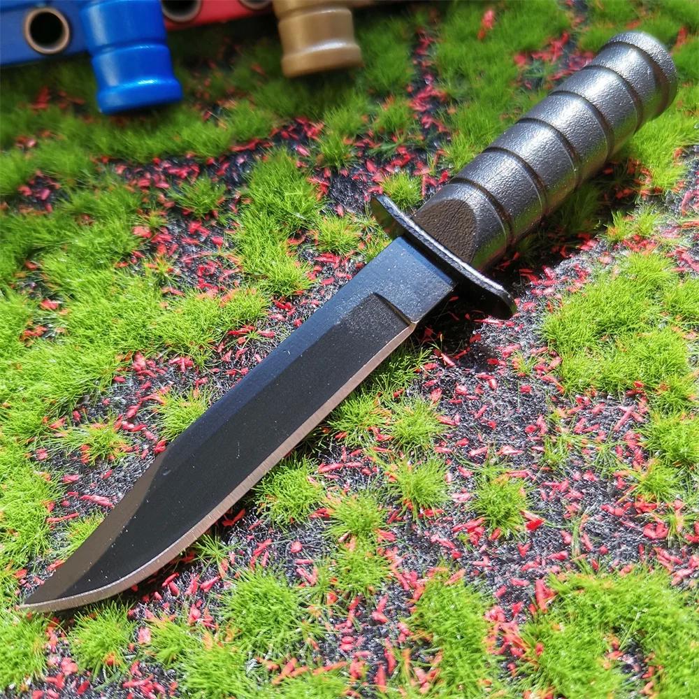 Mini faca de colar em aço inoxidável Ferramenta de sobrevivência portátil criativa, EDC com corrente suspensa e bainha - Image 1