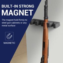 Magnetic Foam Gun Rack, Titular Shotgun, Rifle Barrel Rest, Organizador Seguro, Acessórios de Caça, 4 Slots - Image 6