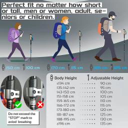 Bastões dobráveis de autodefesa para homens e mulheres, bengalas, pólos de trekking ao ar livre, 2pcs - Image 5
