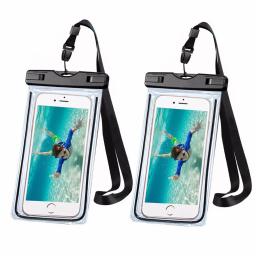 Estojo impermeável universal com alça, 1 parte, transparente, impermeável, bolsa seca, para caiaque, praia, pesca, 1 parte - Image 6