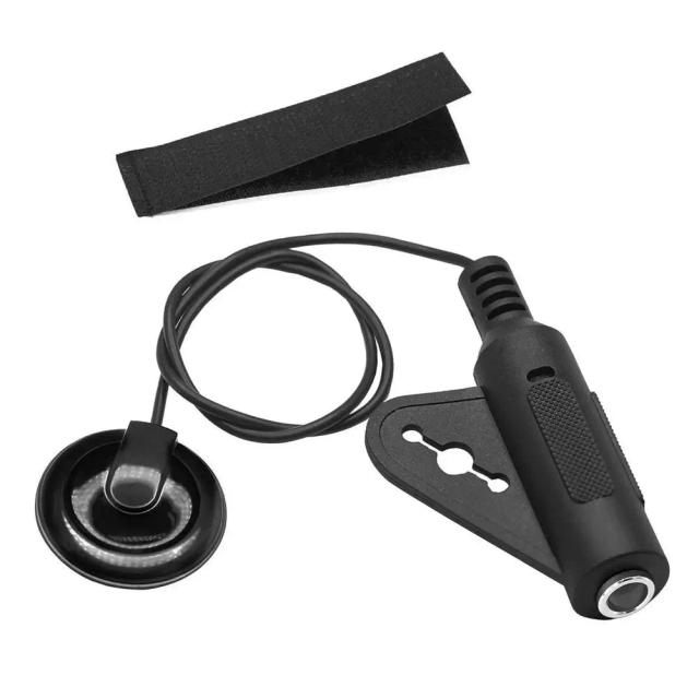 Microfone Piezo Profissional para Guitarra, Violino, Ukulele e Violoncelo - Captador Portátil de Fácil Instalação