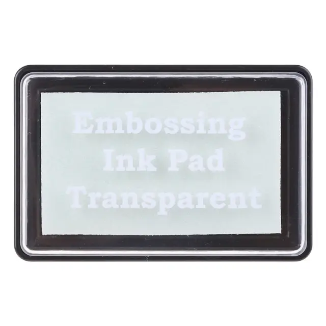 Almofada Transparente para Gravação em Relevo - Ideal para Cartões Scrapbook e Projetos DIY