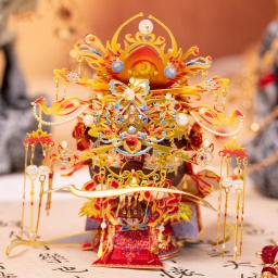 DIY 3D Metal Empress Miniature Model Kits, Jigsaw montado, artesanato artesanal, presentes de aniversário para amigos, novo - Image 5