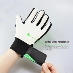 Luvas de látex futebol goleiro para crianças e adultos, antiderrapante, impermeável, proteção total dos dedos, futebol, suporte, goleiro - Image 3
