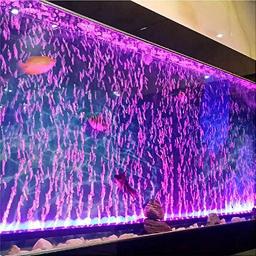Led bolha de ar luz aquário lâmpada subaquática submersível tanque de peixes luz em mudança cor fazer oxigênio para tanque de peixes - Image 1