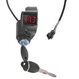 Thumb Throttle Com Bloqueio Com Chave, Bateria Digital, Display De Tensão, Power Display, E-Bike - Image 3