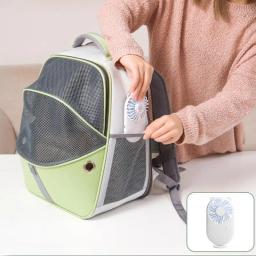 Animais de estimação expansível mochila de malha pet carrier pet mochila para pequenos gatos e cães dobrável portador do cão mochila com aberturas de segurança - Image 1
