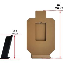 TORTA ESPECIAL-Suporte de Tiro para Airgun, Tiro Alvo, Metal, Perfil Reduzido, Reset, Pistola, Treinamento, IPSC, IDPA, 2 peças - Image 4