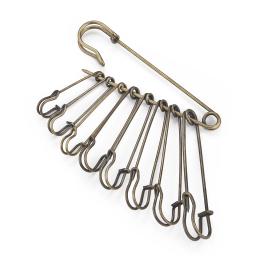 Alfinetes de segurança para DIY Iron, Silver and Golden Needles, Broche para acessório de vestuário, Broche Supply, 45mm, 50mm, 55mm, 60mm, 65mm, 70mm, 75mm, 80 milímetros, 100 milímetros, 20PCs - Image 2