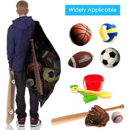 Saco grande do armazenamento da malha, basquetebol, futebol, voleibol, bola do rugby - Image 2