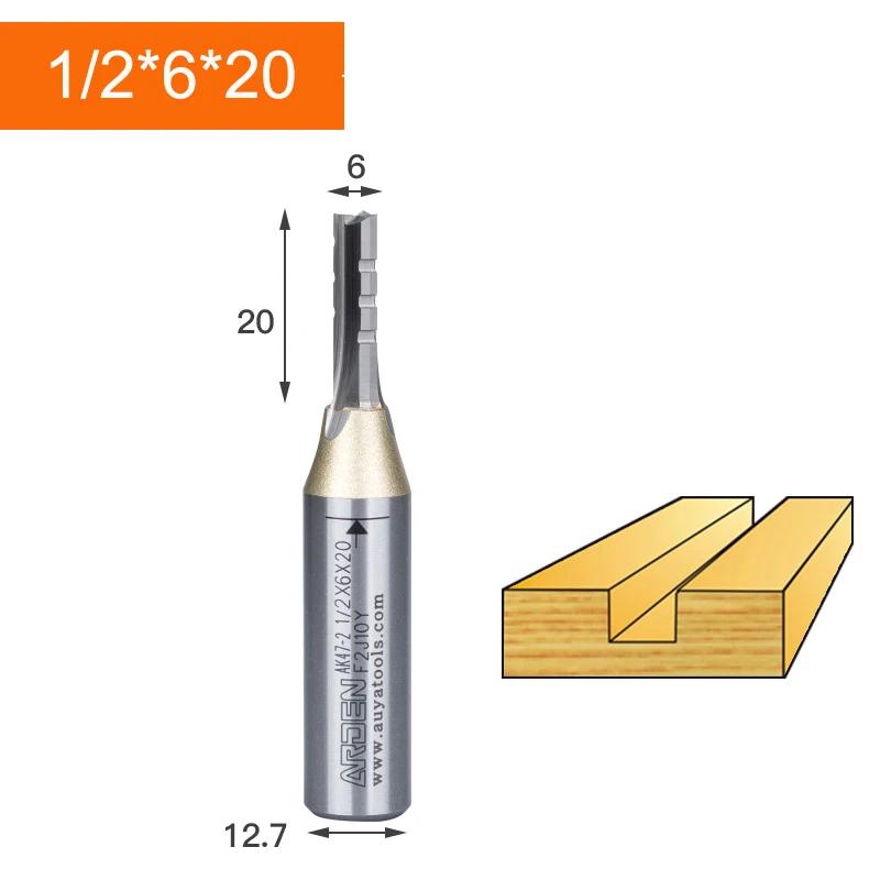 Arden-3 Flautas TCT Straight Router Bit, corte de 3 lâminas, fresa CNC, cortador de carboneto para madeira, MDF, multicamadas, aglomerado - Image 1