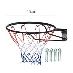 Aro de basquete padrão montado na parede, gol de basquete para exterior, quintal doméstico, parque comunitário de quadra, 45cm - Image 6