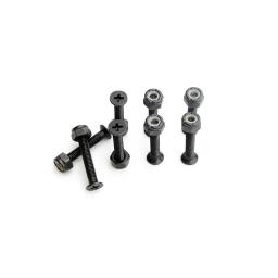 Hardware de skate "+" 8pcs 25 27 29 35 40 45mm Preto Nagels Goud Skate Bouten Schroeven Skate Hard Ware Parafusos parafuso - Image 1