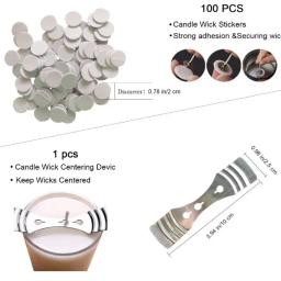 Materiais para fabricação de velas, núcleo de cera de soja, núcleo de algodão tecido, mechas originais sem fumaça, lâmpada de querosene, linha de cera, acessórios de madeira - Image 2