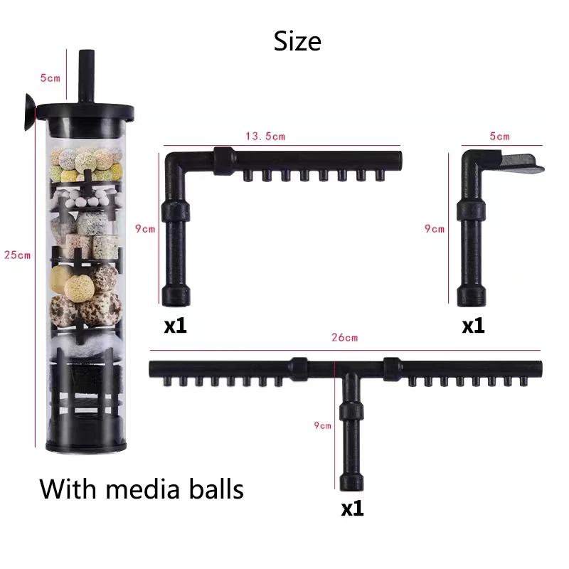 Filtro de aquário para aquário, 4 em 1, filtração, purificação de água, alta eficiência, sucção fecal - Image 1