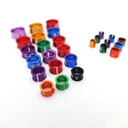 Dividir alumínio pássaro perna bandas, cor aleatória, multi cores, 10pcs - Image 5