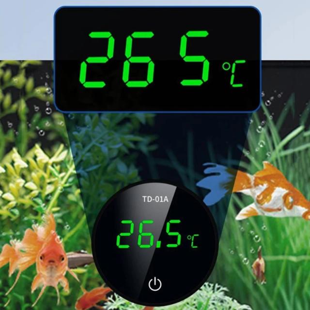 Termômetro Digital Submersível para Aquários - Medidor de Temperatura para Tanques de Peixes