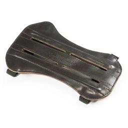 Luvas de couro com 3 dedos para tiro com arco e flecha, protetor para braço, acessório de caça, 1 peça - Image 5