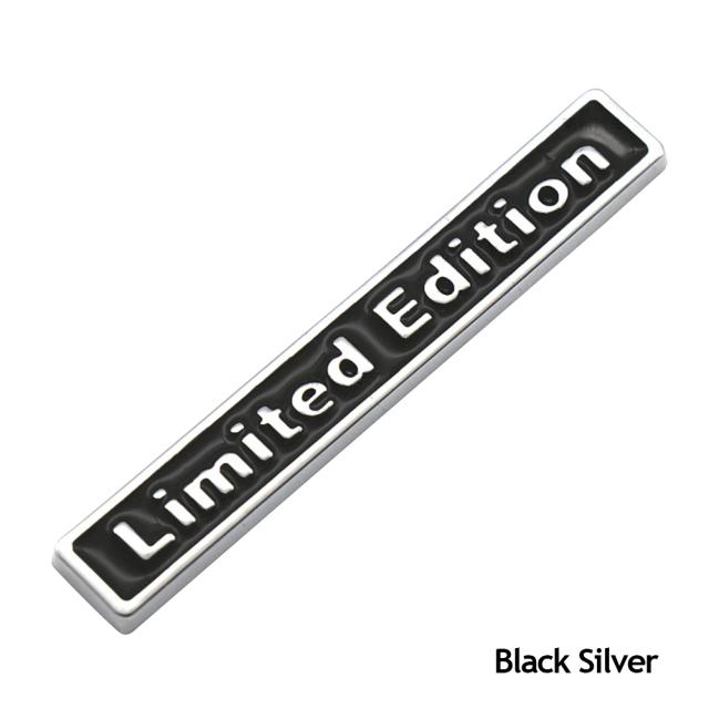 Emblema Limitado Fender Tronco 6.5x1cm em Metal para Adesivos de Carro Esportivo e SUVs