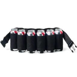 Fannypack de Armazenamento de Bebidas Ajustável, Cinto De Cerveja Titular, Cintura Pack, 6 Bolsos, Camuflagem, Portátil, 6 latas - Image 3