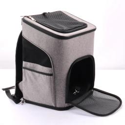 Gato do animal de estimação mochilas viagem portátil dobrável pet duplo ombro saco para cães pequenos gatos respirável suprimentos de transporte para animais de estimação - Image 5