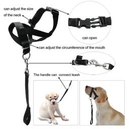 Ajustável Nylon Focinho Do Cão, Halter, Halti Formação Cabeça Collar, Gentle Líder Arnês, Anti Barking, Pet fornecimentos, Dog Halter, Novo - Image 4