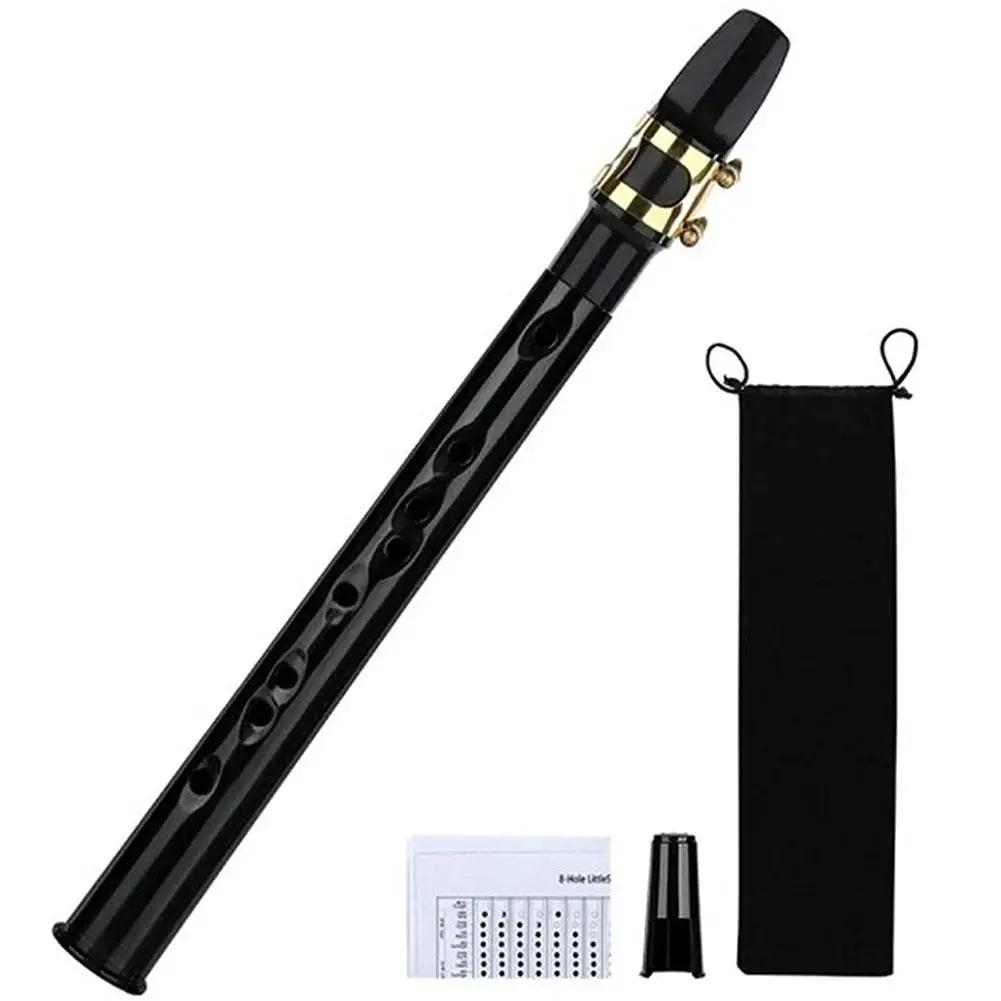 Mini Saxofone Portátil com Bolso, 8 Buracos, Pequeno Saxofone Bag, Acessórios Musicais, Instrumento de Transporte com Sopros, Y7C6 - Image 1